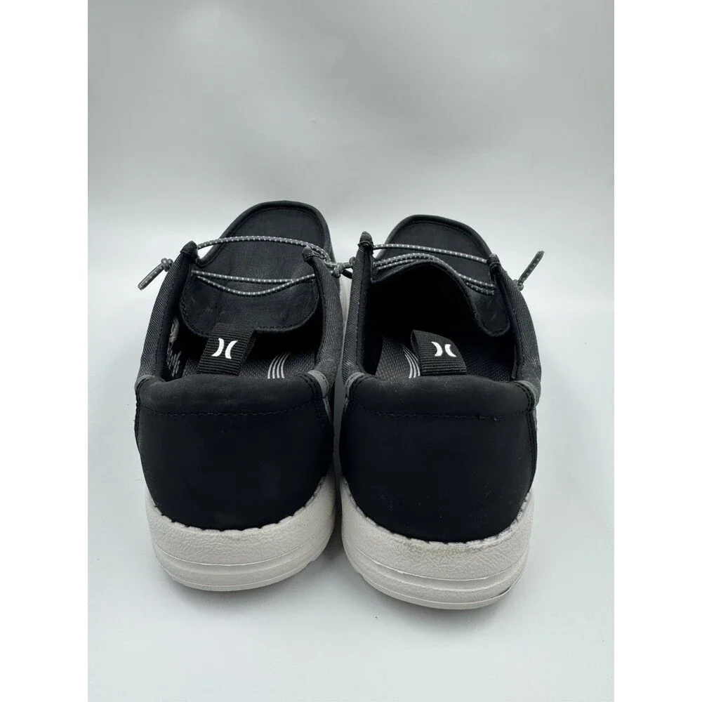 Hurley Laguna Men's Casual Slip on Shoes Memory Foam Black Size 9.5